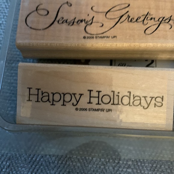 Christmas greetings stamp set - Picture 7 of 9